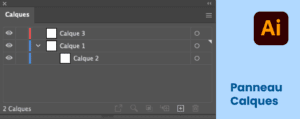 Panneau calques sur Illustrator
